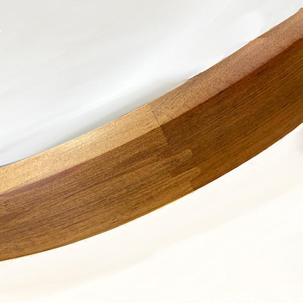 鏡 壁掛け ウォールミラー 丸 ウッド 北欧 アコウスティック（ブラウン） |  | 02