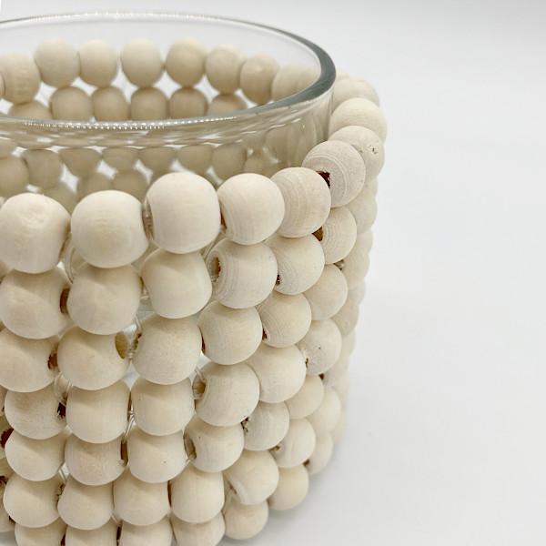 キャンドルホルダー ウッドビーズ グラスベース |  | 03