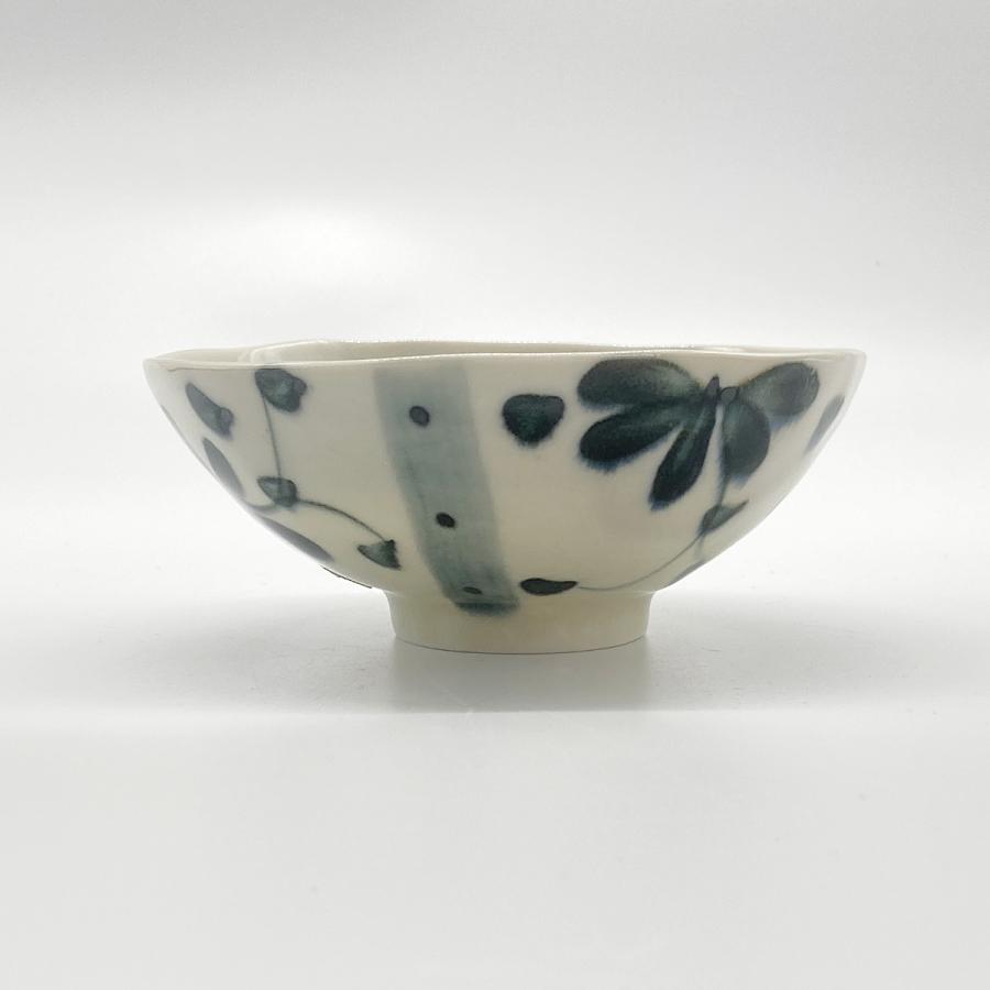 茶碗 飯碗 美濃焼 花柄 平茶碗 安南 : young ole Yahoo!店 - 通販