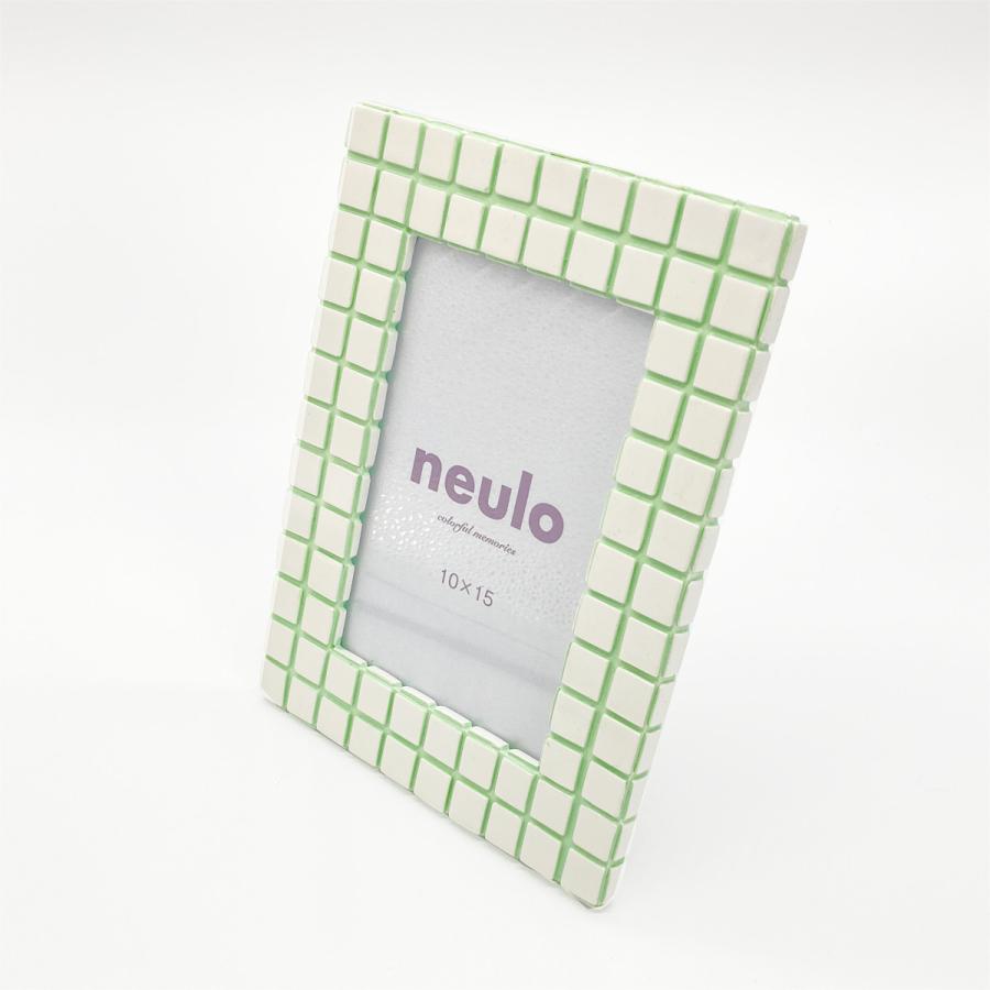 写真立て フォトフレーム  壁掛け かわいい ポストカードサイズ ニューロ neulo チェック |  | 08