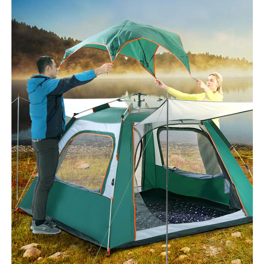 テント ワンタッチ 3〜4人用 ポップアップテント ワンタッチテント 屋外 キャンプ テント 折りたたみ 超軽量 かんたん設営 アウトドア用品　240ｘ240｜youngtop｜05