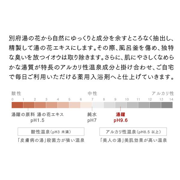 入浴剤 無添加 湯躍 （ゆやく） 無垢 スタンディング袋（1800g） ヤングビーナス 別府温泉 湯の花エキス 薬用 癒し｜youngvenus｜08