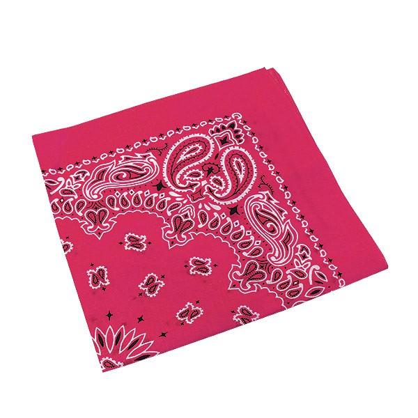 ペイズリー柄 バンダナ 55×55cm ＜全35色＞ 大判 ハンカチ スカーフ 綿