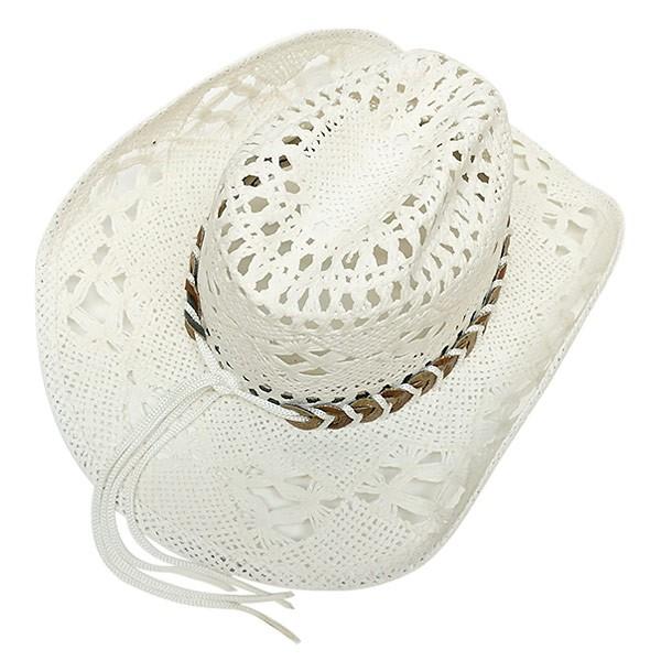 ウエスタンハット ストローハット Naughty Girl 麦わら帽子 白 30 ワイオミングトレイル 通販 Yahoo ショッピング