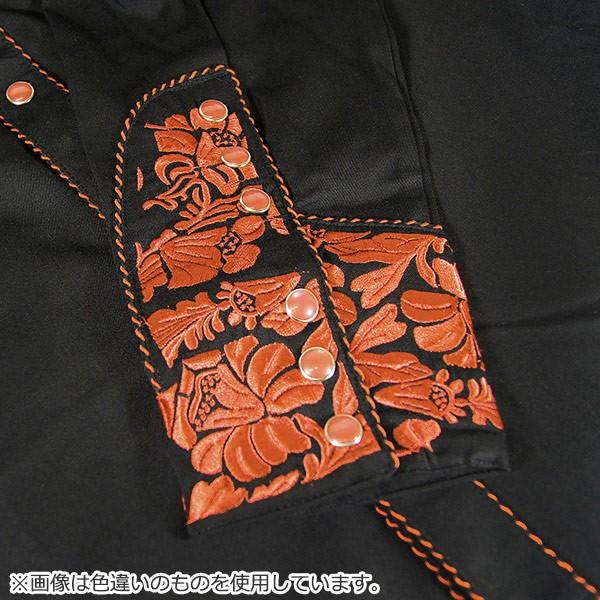 ウエスタンシャツ 刺繍 女性 カントリー 赤 PL-654 CRI XS-M