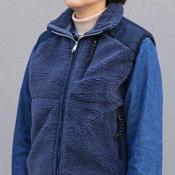 ティラムーク フリースベスト (アッシュ) メッシュ裏地 OOV 701 ASH S