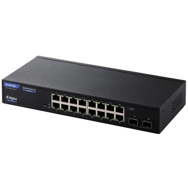 ELECOM（エレコム） スイッチングハブ(ネットワークハブ) EHB-SG2C16 