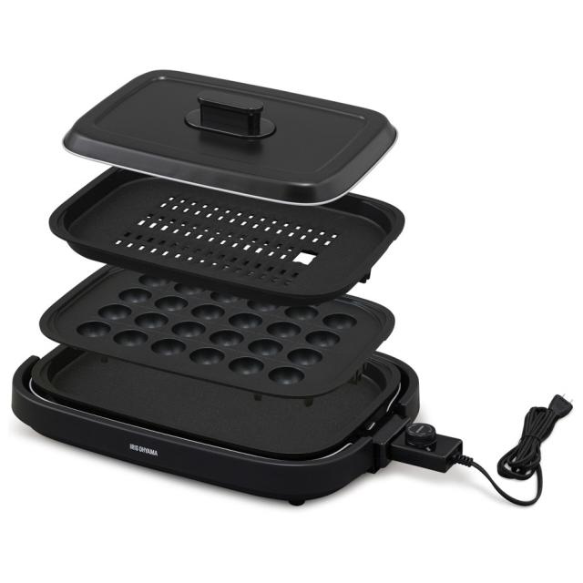 アイリスオーヤマ ホットプレート IHAK-A30-B IRIS OHYAMA アイリスオーヤマ ホットプレート IHAK-A30-B