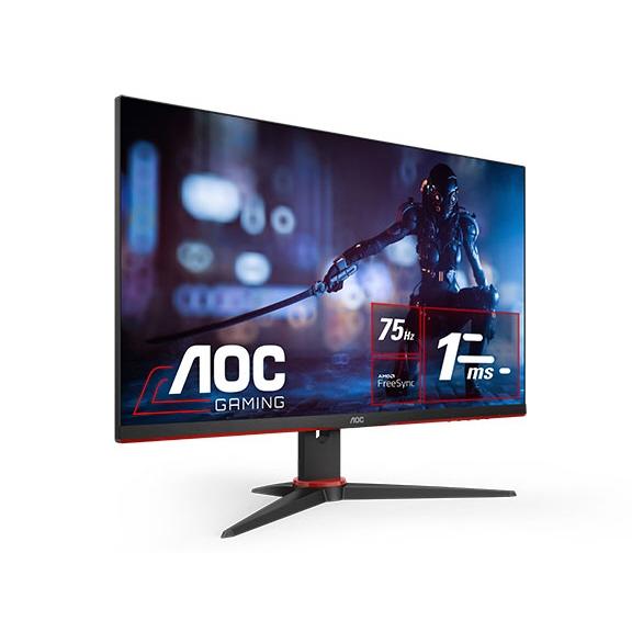 AOC ディスプレイモニター ブラック/レッド ゲーミングモニター ブラック & レッド 27G2E5/11 [27型 /フルHD(1920