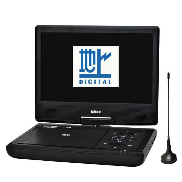 Wizz WPD-T1091 ポータブルDVDプレーヤー ダイニチ電子 ポータブルDVDプレーヤー Wizz WPD-T1091 : ユープラン