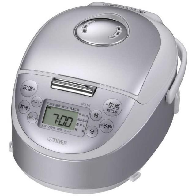 炊きたて タイガー魔法瓶 炊飯器 JPF-G055-WL [スチールホワイト