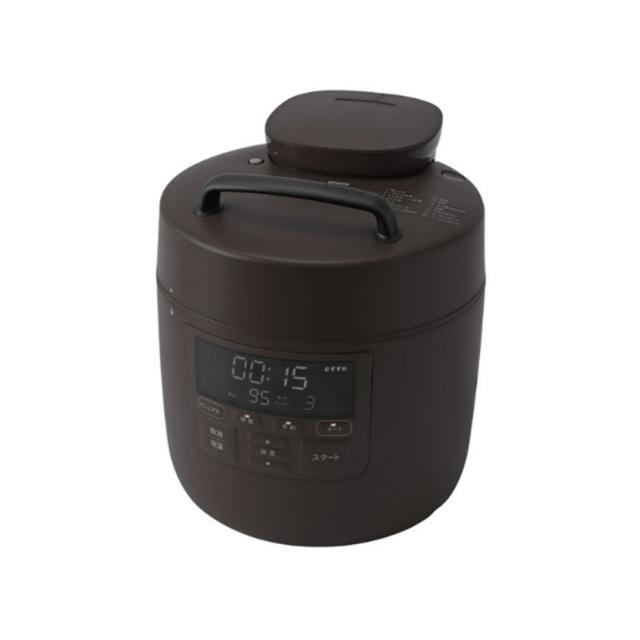 シロカ 自動減圧機能付き電気圧力鍋 PRO SP-2DM251 ダークブラウン siroca（シロカ） 圧力鍋 おうちシェフPRO SP-2DM251 [ダークブラウン