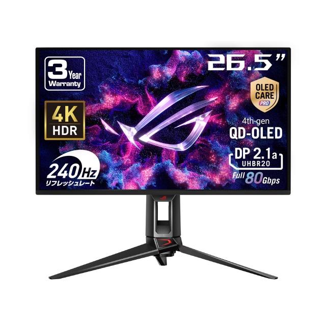 ASUS PCモニター・液晶ディスプレイ ROG Swift OLED PG27UCDM [26.5
