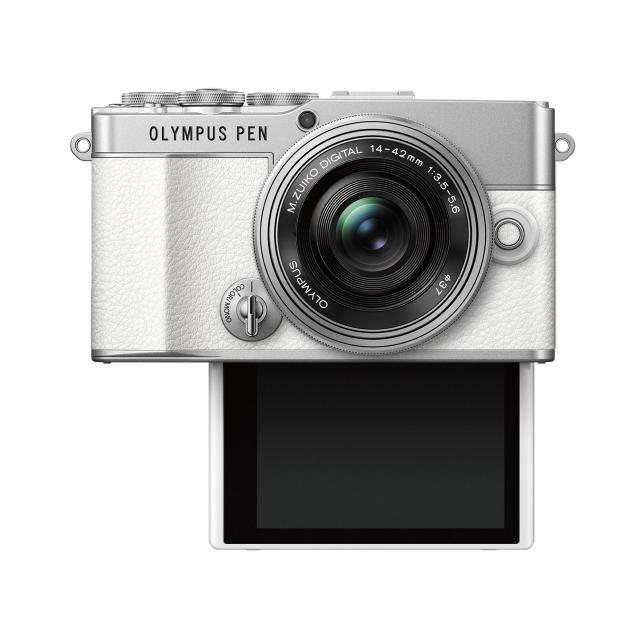 OLYMPUS PEN E-P7 ホワイト　本体(レンズキット) オリンパス（OLYMPUS） デジタル一眼カメラ OLYMPUS PEN E-P7 14-42mm