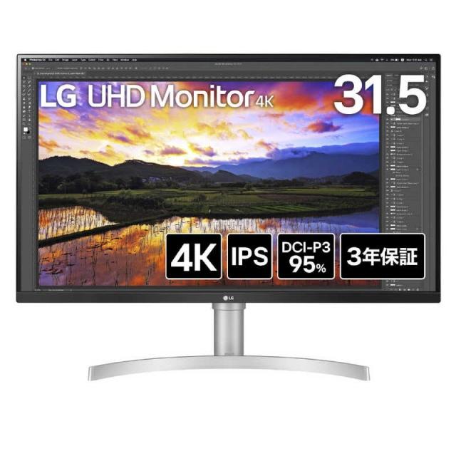 LGエレクトロニクス PCモニター・液晶ディスプレイ 32UN650K-W [31.5 