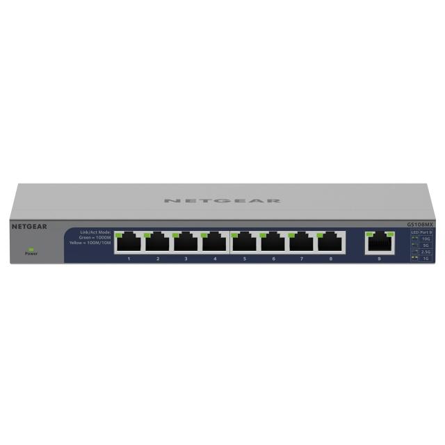 NETGEAR GS108MX-100JPS スイッチングハブ 新品未開封 NETGEAR（ネットギア） スイッチングハブ(ネットワークハブ) GS108MX