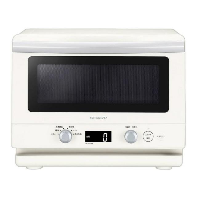 （11/2受渡済）JT9673【SHARP/シャープ 電子レンジ】美品 2024年製 RE-TS174-B 家電 キッチン フラットテーブル 横開き SHARP（シャープ） 【代引不可】シャープ 電子レンジ RE-TD184-W