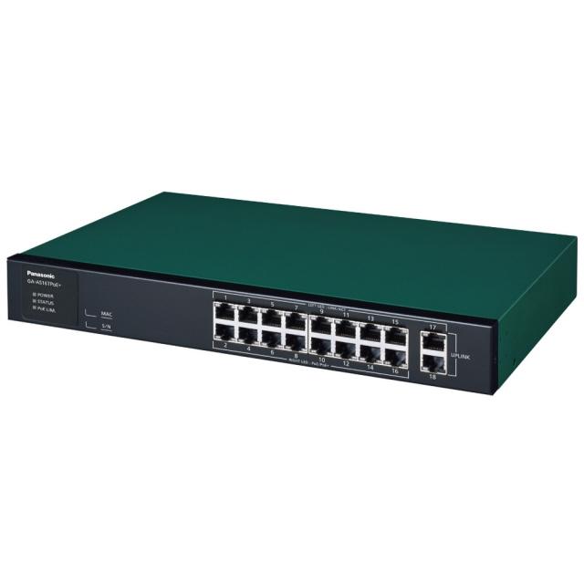 ルーター・ネットワーク機器 Panasonic PoEHub GA-AS16TPoE+ PN25168 Panasonic パナソニック ネットワークハブ GA-AS16TPoE+ PN25168