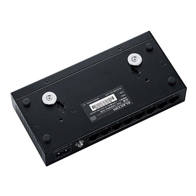 エレコム スイッチングハブ(ネットワークハブ) EHC-G08MN2-HJB [ブラック]_1