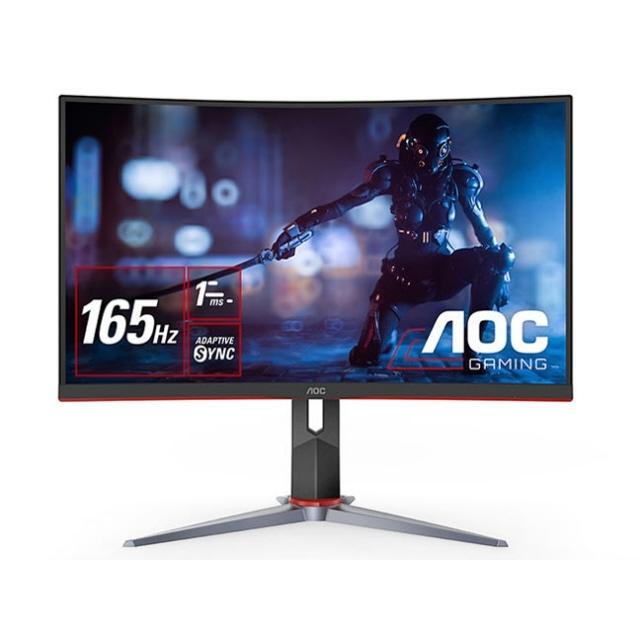AOC PCモニター・液晶ディスプレイ C24G2/11 [23.6インチ Black＆Red 
