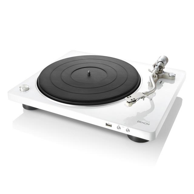 DENON レコードプレーヤー DP-450USBWTEM [ホワイト]