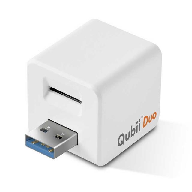Maktar カードリーダー Qubii Duo [USB microSD ホワイト] Maktar カードリーダー Qubii Duo [USB microSD ホワイト] : ユー