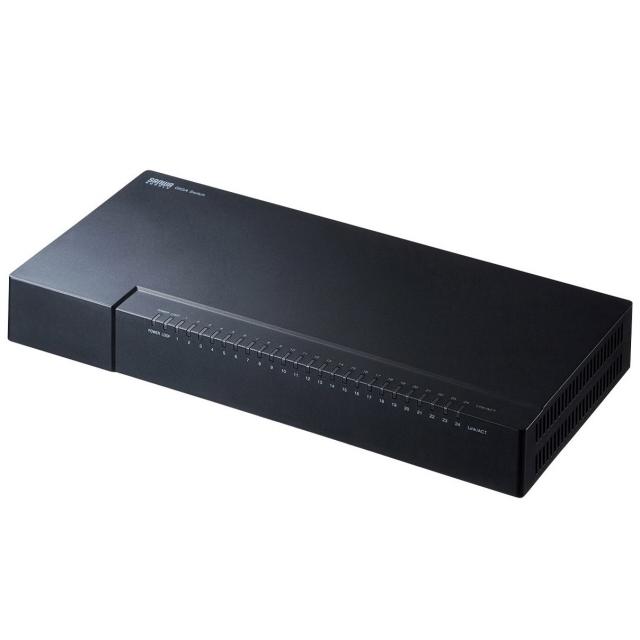 サンワサプライ スイッチングハブ(ネットワークハブ) LAN-GIGAP2402BK｜youplan