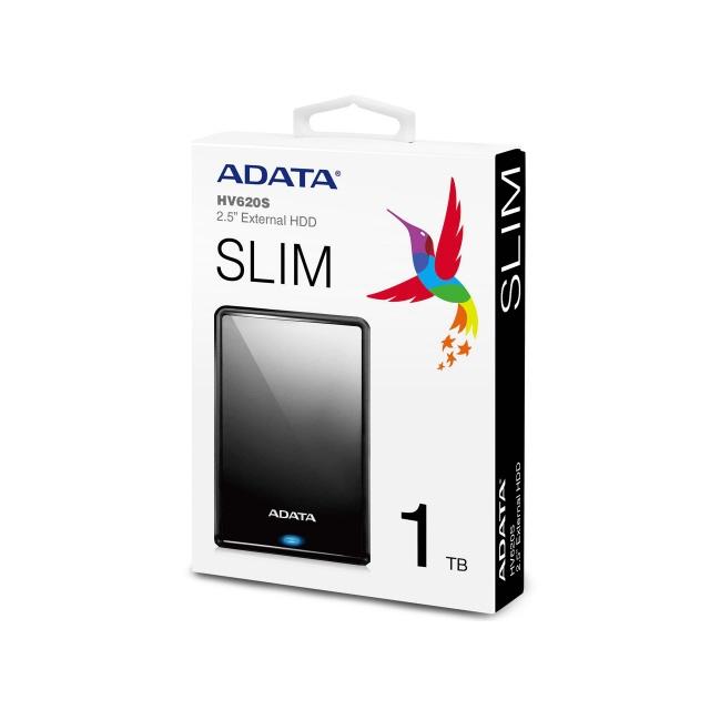 ADATA製PortableHD AHV620S-1TU31-CBK 1TB AHV620S-1TU31-CBK 外付けHDD USB-A接続 HV620S ブラック [ポータブル
