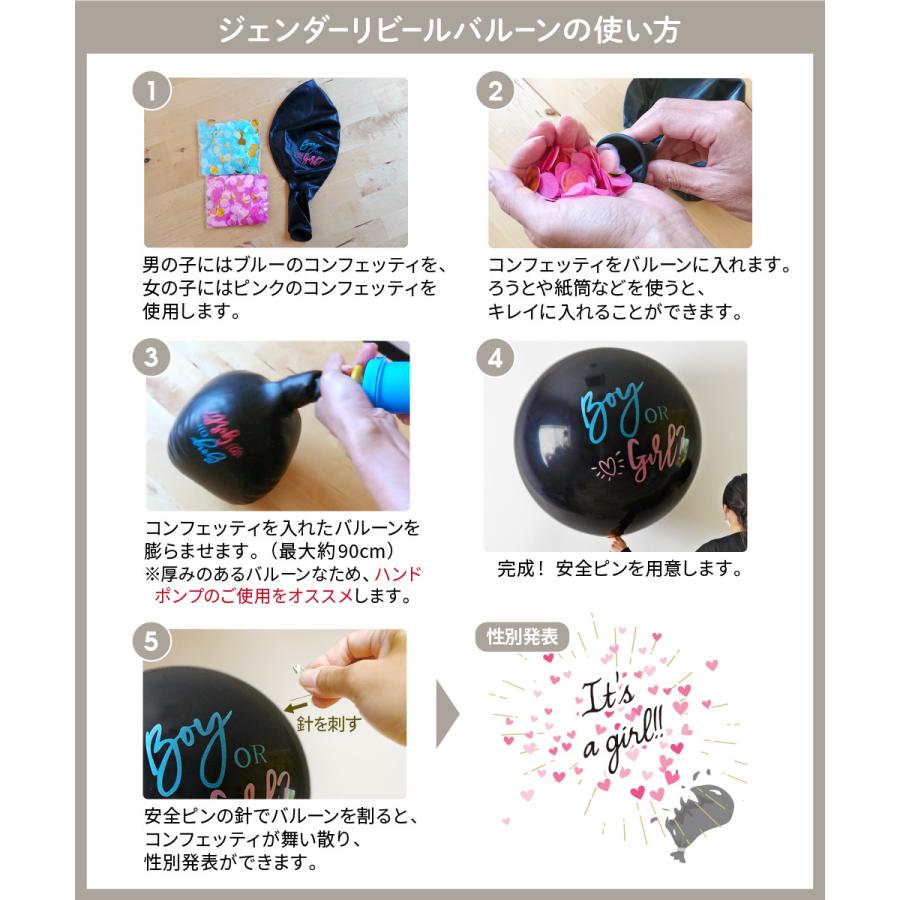 バルーン 性別 発表 ジェンダーリビール ビッグ風船 ベビーシャワー 性別発表 サプライズ Ycm 90cm 送料無料 風船 Regalo お披露目 パーティー 紙ふぶき入り お得セット
