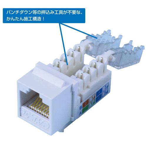 Cat 5e Rj45 Lan用ジャック 壁面端子 ローゼット用 Lanケーブル インターネット配線 E3510 Yct3 ユープラス Paypayモール店 通販 Paypayモール