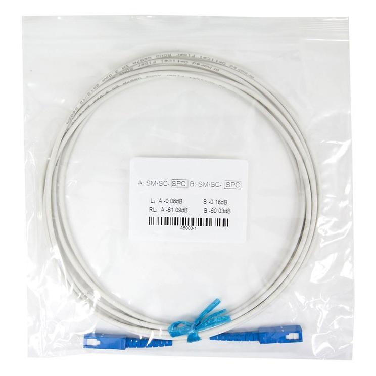 光ファイバーケーブル(耐圧) (1m/3m) 両端SCコネクタ付き 宅内光配線