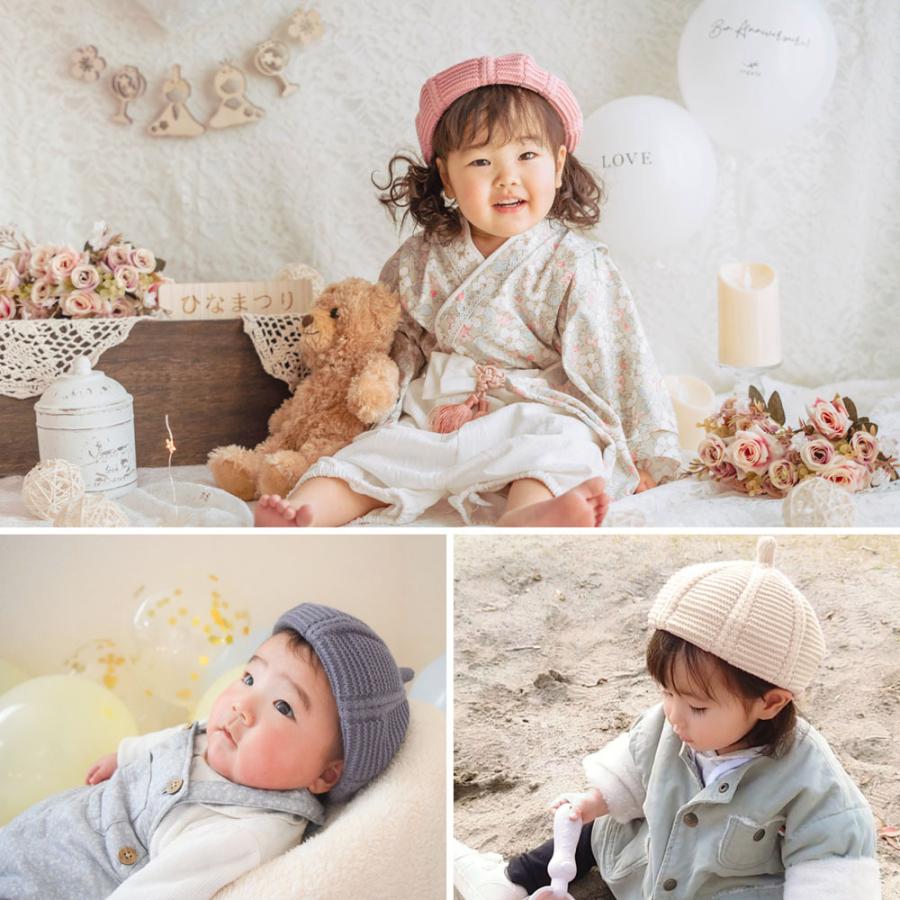 ハミクマソウル　ニットベスト　ベレー帽　セット ハミクマソウル ニットベスト ベレー帽 セット