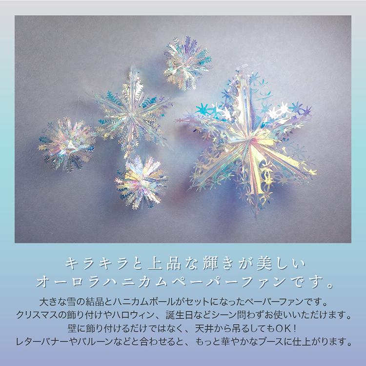 ペーパーファン クリスマス オーナメント 飾り 雪 結晶 飾り付け オーロラ 誕生日 結婚式 スノーフレーク 立体 装飾 ハニカムペーパーファン セット Yct Regalo ユープラス Paypayモール店 通販 Paypayモール