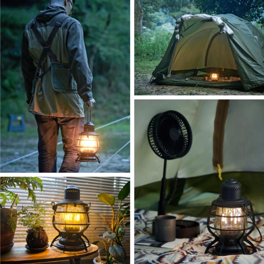 Viaggio+ アウトドア キャンプ ランタン LED USB充電式 電池式 レトロ