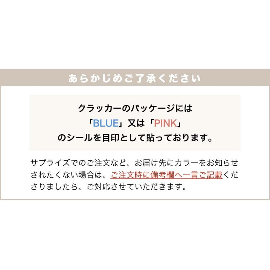 ジェンダーリビール クラッカー 性別 サプライズ 性別発表 パーティー お披露目 男の子 女の子 boy or girl 赤ちゃん ベビー プレママ 【2本セット】 ycp regalo｜youplus-corp｜07