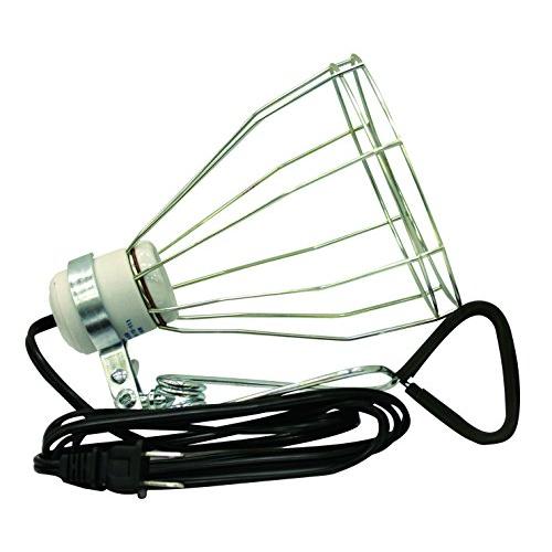 Woods　0324　18　2-Gauge　150-Watt,　Clamp　by　and　6-Foot　Brooder　with　and　Heat　Lamp　120-Volt,　Wire　Grill　Woods