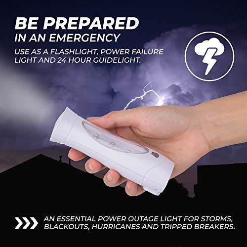 Amerelle　LED　Emergency　Failure　and　Plug　Power　Combo,　Home　Function　With　Light　Battery　In　Triple　Flashlight　Power　Lights　For　Failure　Rechargeable　B