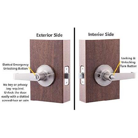 (Privacy)　Copper　Creek　Door　Satin　Avery　Privacy　Lever,　AL1230SS　Stainless