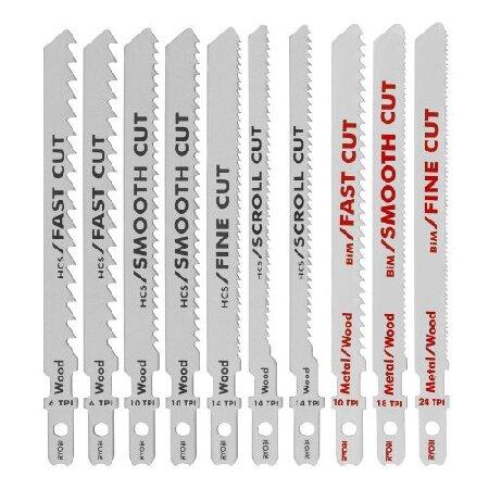 Ryobi　A14AK10　All-Purpose　Kit　Jig　Blade　Saw　(10-Piece)