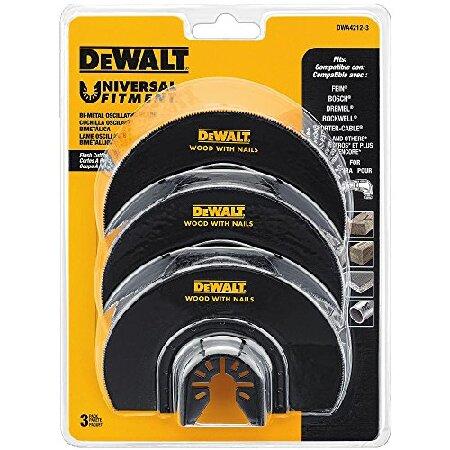 DEWALT　Oscillating　Tool　Flush　3-Pack　Blades,　(DWA4212-3)　Cut,