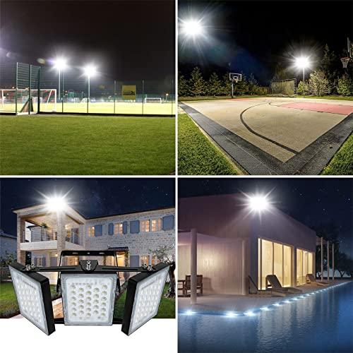 150W　Dusk　to　Outdoor　Flood　Lighting　Super　White,　13500lm　IP66　STASUN　Bright　Exterior　Daylight　Waterproof　Wide　Angle　Dawn　5000K　LED　Light,　Lighting,　LE