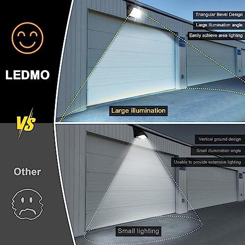 LEDMO　LED　Wall　Security　Light　Pack　Stadiu　Dusk-to-Dawn　600W　Lights　16200lm　with　LED　5000K　for　120W　Flood　photocell　HID　Light　Equivalent　Commercial　HPS