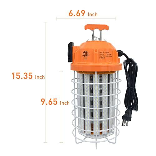 150W　High　Bay　Temporary　Light　23550Lm　Lighting　Daylight　Indoor　White　Hook　Work　and　5000K　with　Outdoor　Job　for　LED　Sitei　Portable　Construction　Hanging