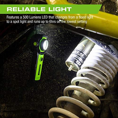 Arcan　500-Lumens　Rechargeable　Swivel　USB　Flashlight　with　Port　(ALSWIVEL)