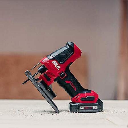 SKIL　PWR　CORE　12　Charger　and　JUMP　2.0Ah　Jigsaw　12V　Brushless　JS5833A-10　Battery　Includes　PWR　Compact　Kit