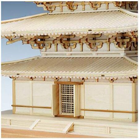 ウッディジョー 1/75 薬師寺 東塔 木製模型 組み立てキット 