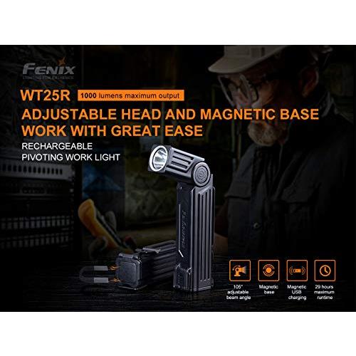 Fenix　WT25R　1000　Handheld　Magnetic　Flashlight　with　Pivoting　Battery　Lumen　Backup　Worklight　and　Rechargeable　Organizer