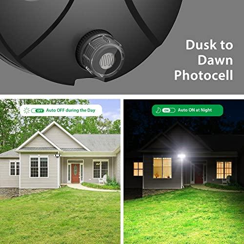 iMaihom　100W　Dusk　Outdoor,　Waterproof　Security　Dawn　to　IP65　Outdoor　LED　9000LM　Adjustable　with　Photocell,　6000K　Flood　Lighting,　Lights　Lights　Heads