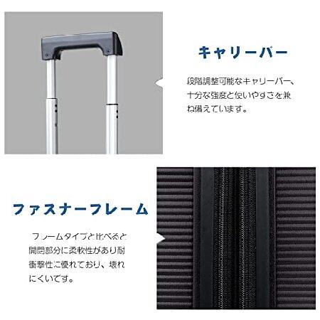 [タビトラ] スーツケース キャリーケース 機内持込 トップオープン フロントオープン 拡張ファスナー 大容量 PC収納 TSAロック 超軽量 旅行 出張 ビジネス 多機 