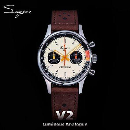 美品 Sugess SUCHP005Z エナメルダイヤル 40mm ゴールド スワンネック クロノグラフ プリオット クロノ シーガル ST1901 ムーブメント サファイア クリスタル メンズ 【UOI1300883880】(47472円)